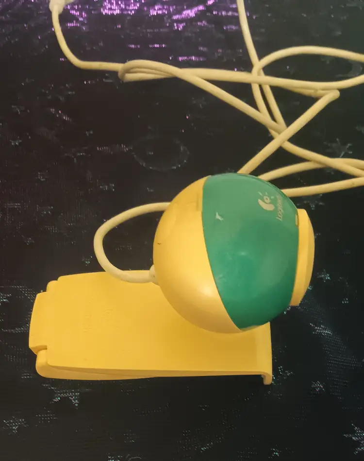 vintage Logitech QuickCam webcam