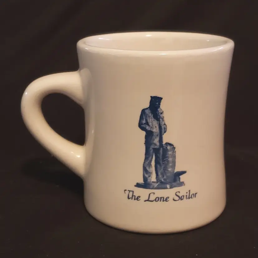 The Lone Sailor J F Kennedy Quote Coffee Mug Restaurant Ware