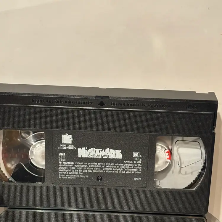 Nightmare on Elm Street VHS Casette Tape Media 1990 Freddy Krueger Halloween JG
