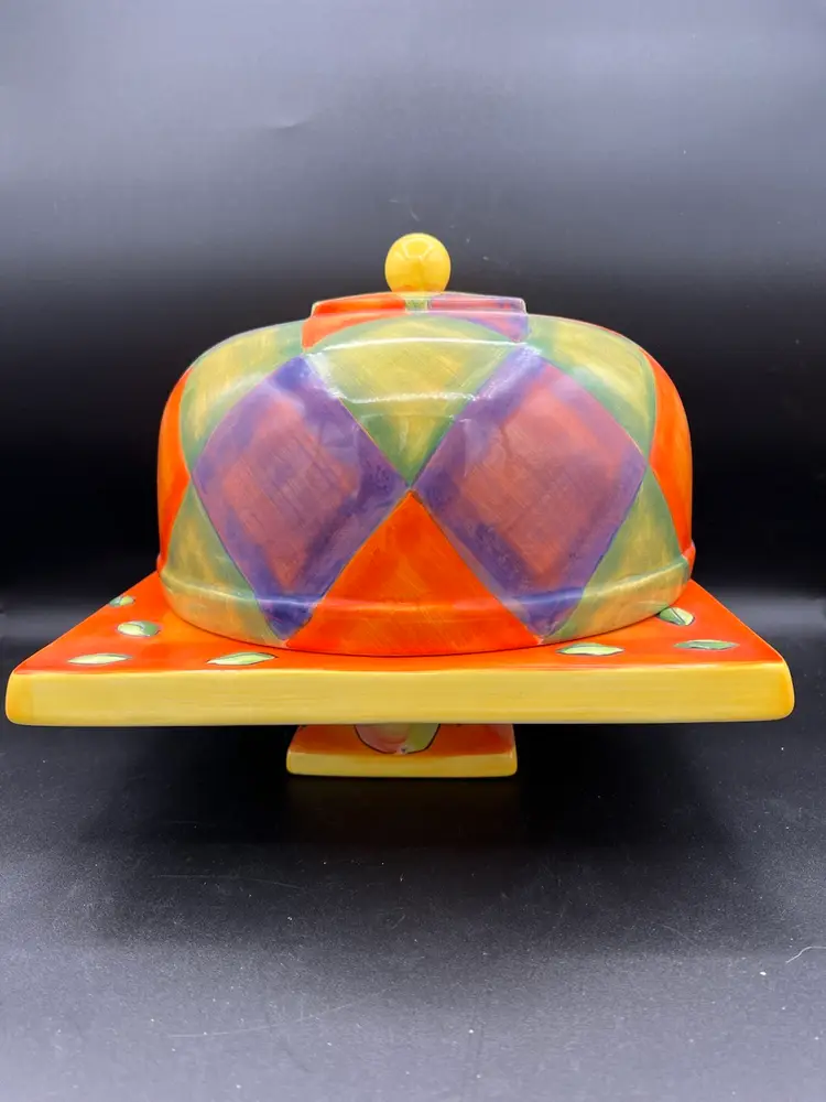 002. Beautiful And Whimsical Cake Stand And Appetizers Server Dual Function