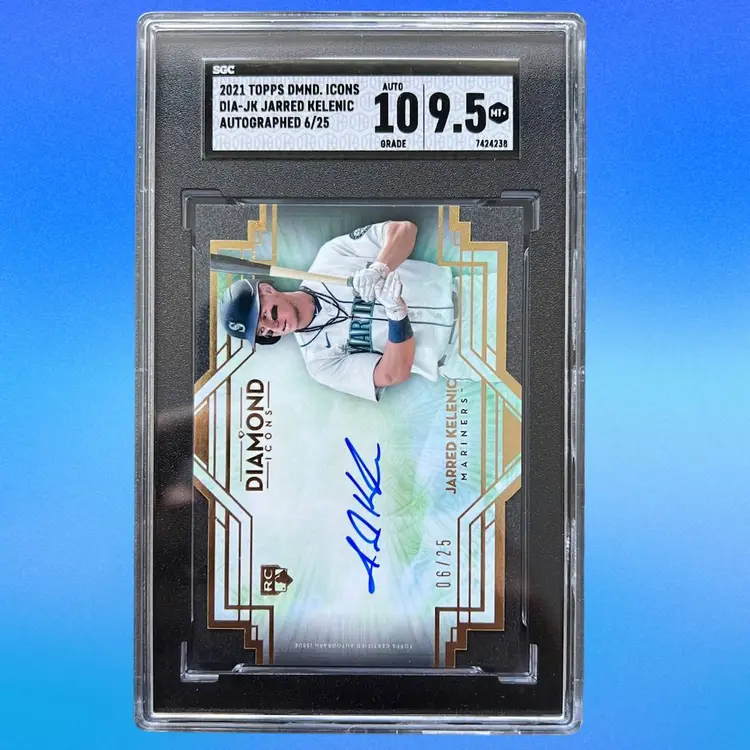 2021 Topps Diamond Icons DIA-JK Jarred Kelenic Rookie Autograph SGC 9.5 /25