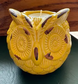 Ceramic Owl Tealight Candle Holder