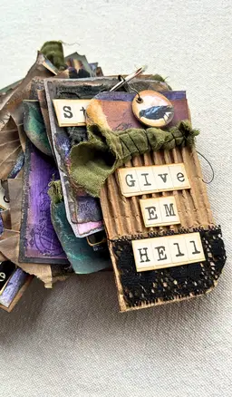 Tags On A Ring "Messages From Ravenwood" (made by me!)