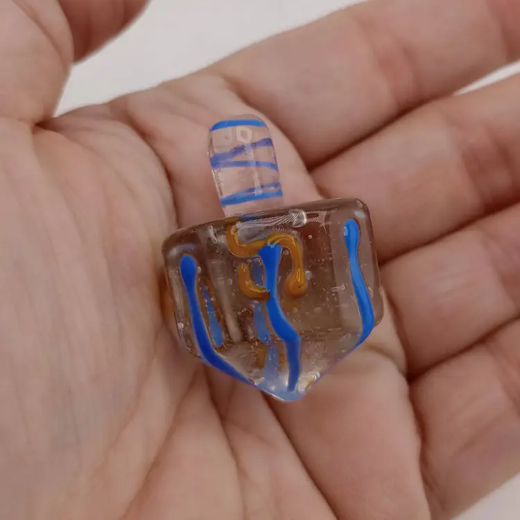 Art glass dreidel