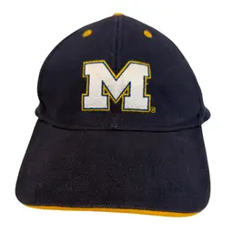 Michigan Wolverines NCAA Adjustable Dad Hat Classic Blue & Yellow by Signatures