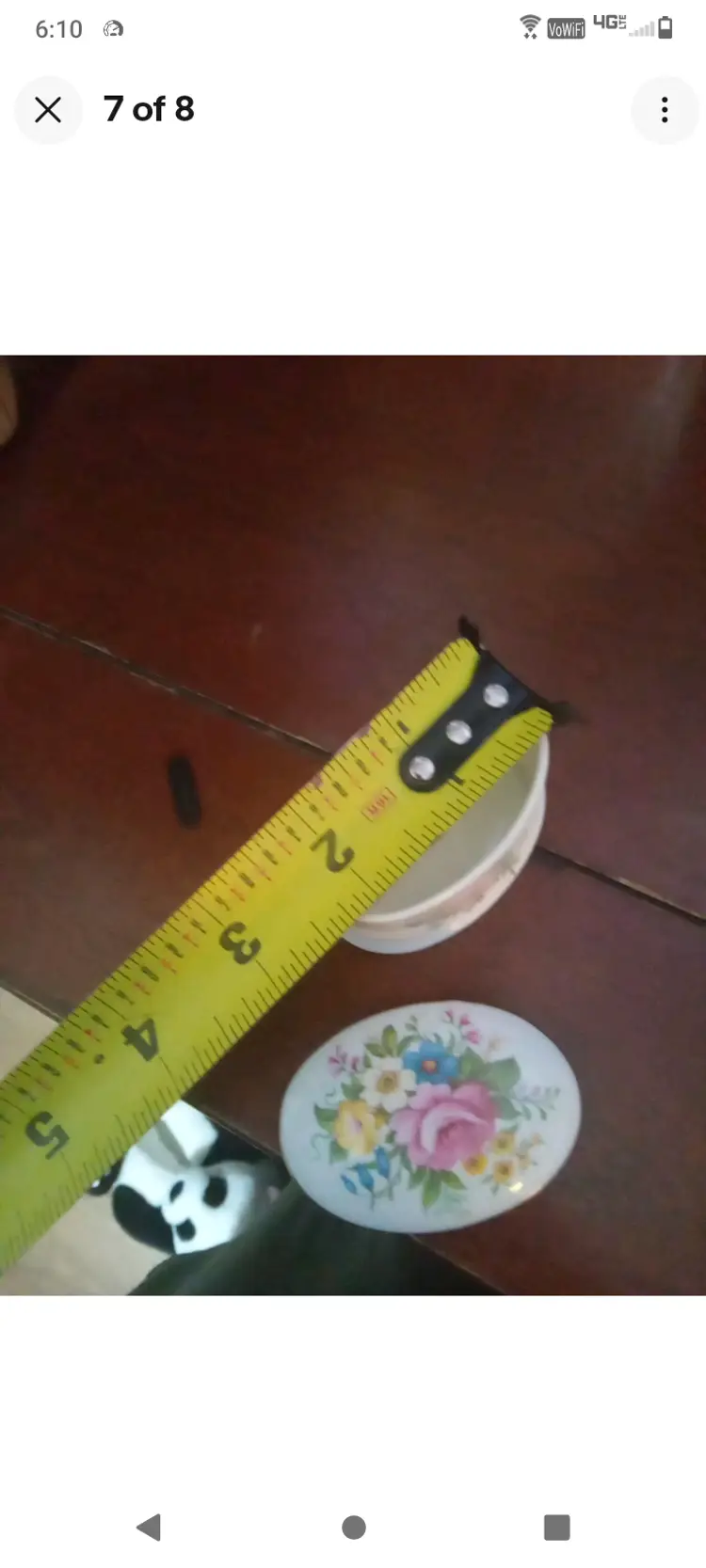 Lady Eleanor Floral Oval Pill Box