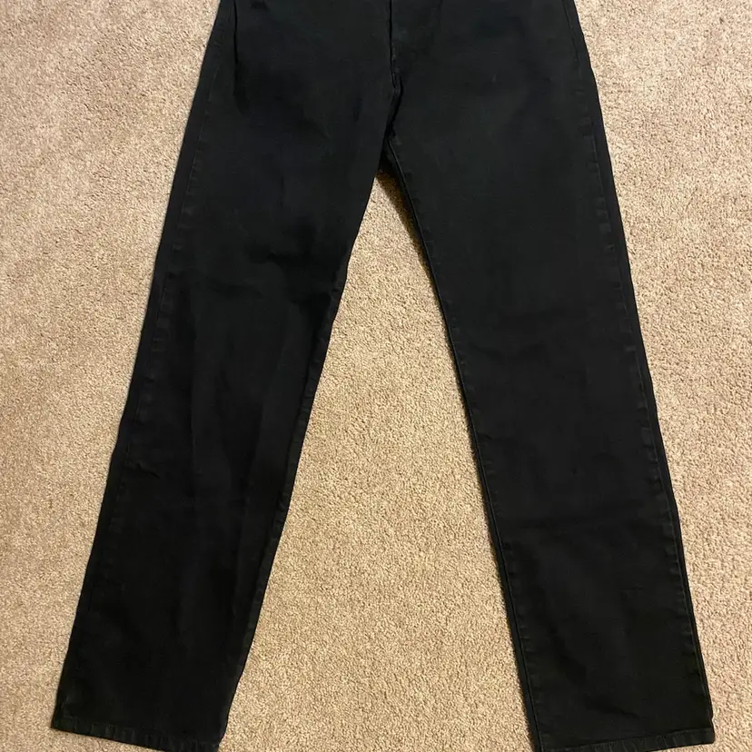 Calvin Klein Men's Size 34x34 Black Denim Jeans - Y2K Era