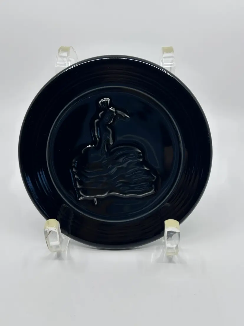 Homer Laughlin Fiestaware Black Flamenco Dancer Trivet 6”