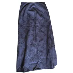 VTG Morbid Threads 90s Y2K Black A Line Gothic Maxi Skirt Medium