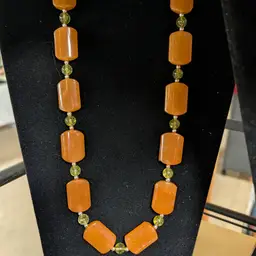Carnelian and Peridot Necklace