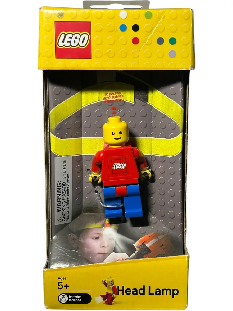 LEGO Head Lamp Minifigure Headlight Flashlight Red Blue NEW