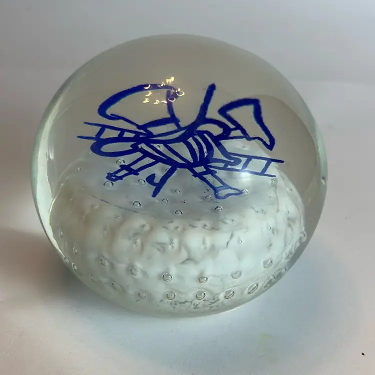 Millville Art Glass Fireman Paperweight