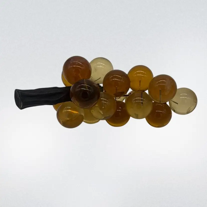 Grapes - MCM Lucite Large Yellow Cluster 12”L