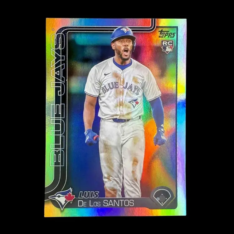 Toronto Blue Jays 6 Card Baseball Lot - Luis De Los Santos - Bo Bichette RC x2 - George Springer - Dasan Brown - Eric Pardinho