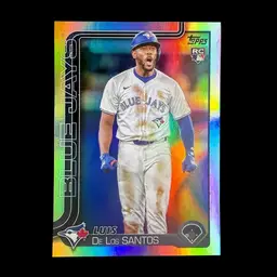 Toronto Blue Jays 6 Card Baseball Lot - Luis De Los Santos - Bo Bichette RC x2 - George Springer - Dasan Brown - Eric Pardinho