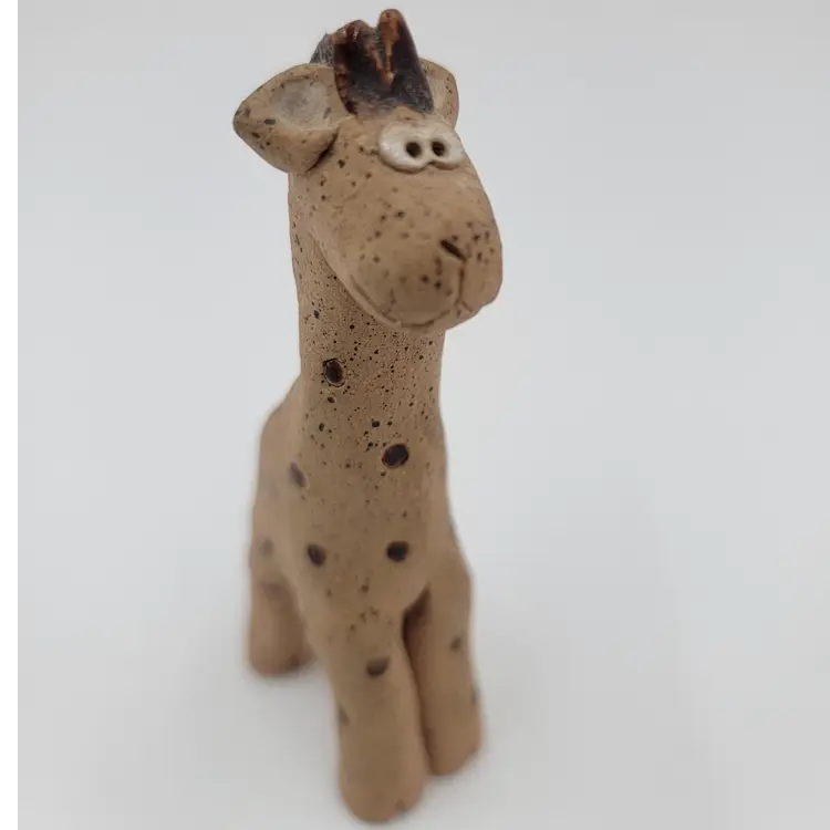 Handcrafted Ceramic Giraffe Figurine