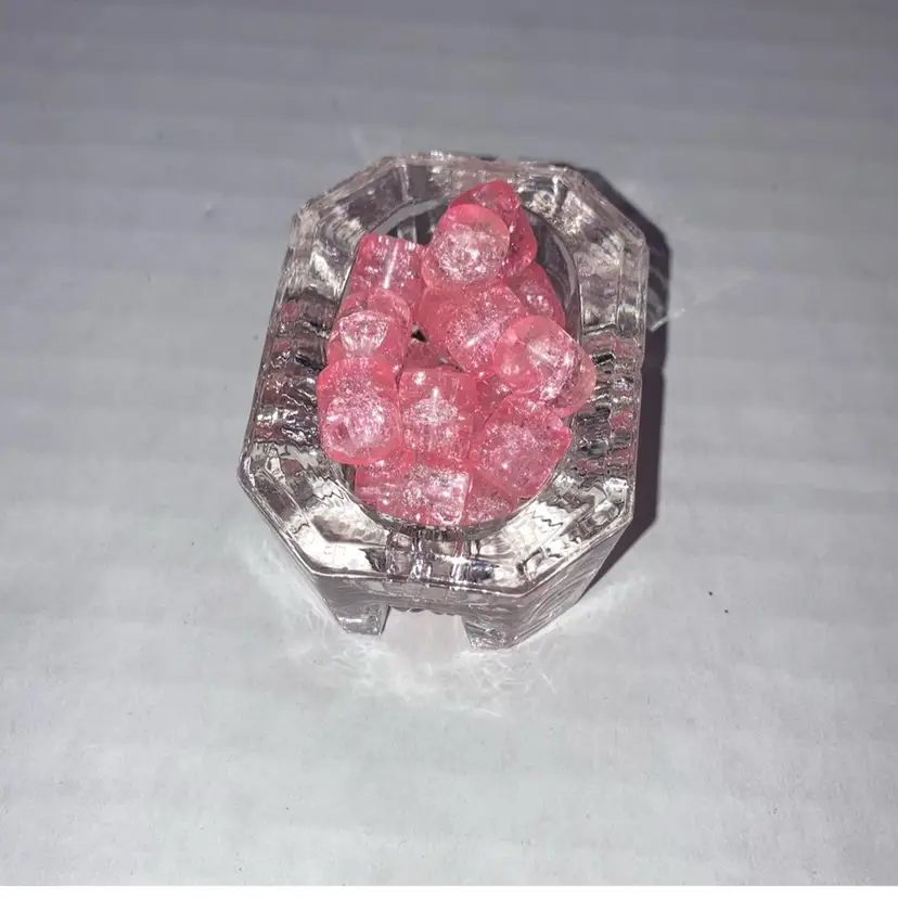 Pink Glass Beads! 1/4” UV Reactive!