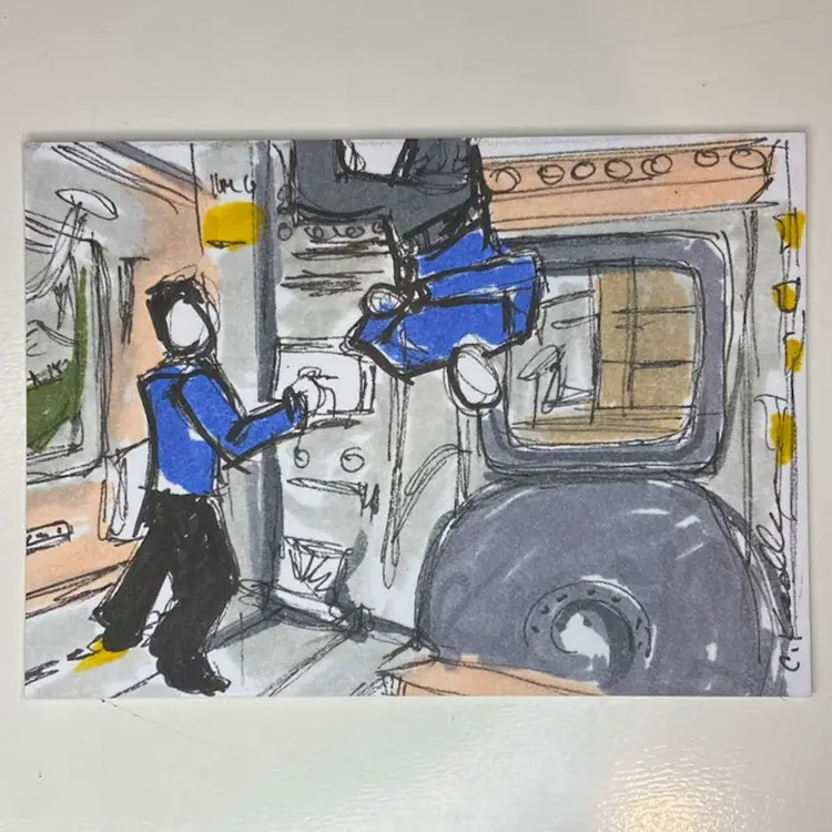 2023 Flight International Space Station Art Card