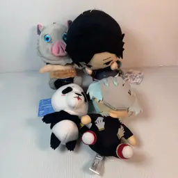 Lot Of 4 Anime Plush Demon Slayer & More