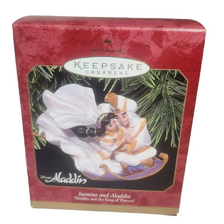 1997 Hallmark Disney Jasmine & Aladdin of Aladdin & the King of Thieves Ornament