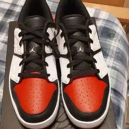 Jordan Red and Black Sneakers Bold Athletic Style