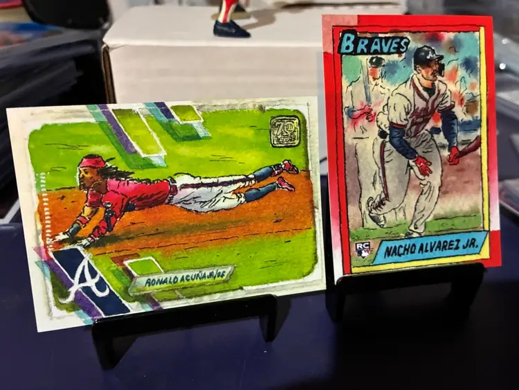 2025 Shoebox Collections Atlanta Braves 5 Card Lot