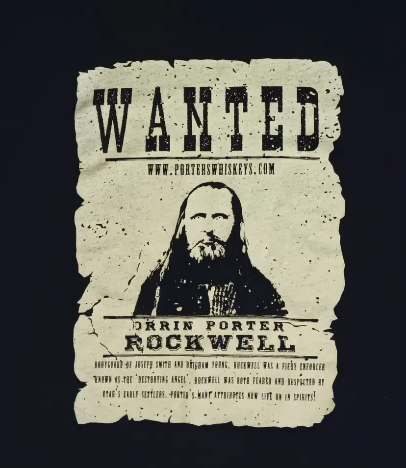 Porter Whiskey Wanted Orrin Poster t-shirt Killer Whiskey whisky wild west