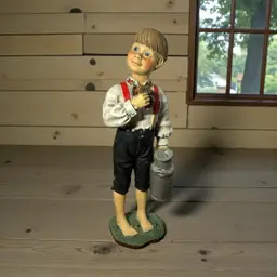 Carl Larsson Candy Design Norway Young Boy With Milk Jug & Cookie 8.5"