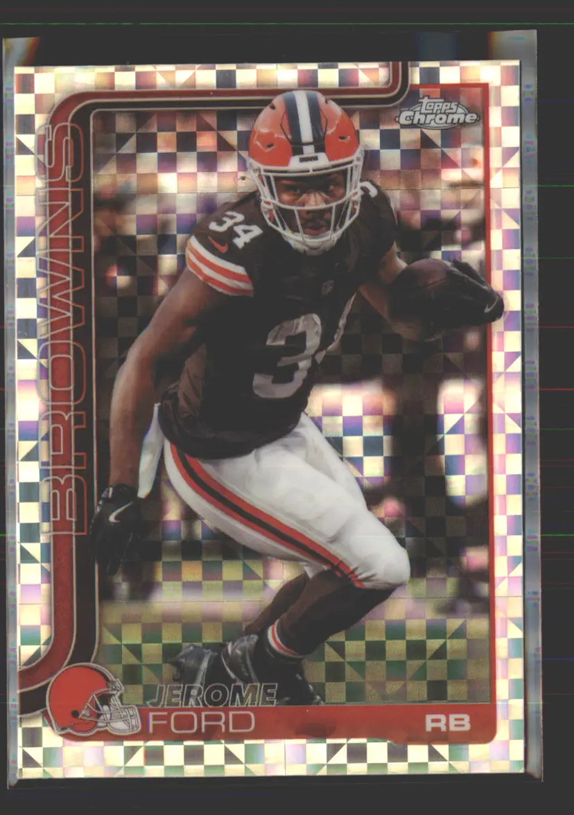 Jerome Ford 2025 Topps Chrome X-Fractor #71 - (142) - Cleveland Browns