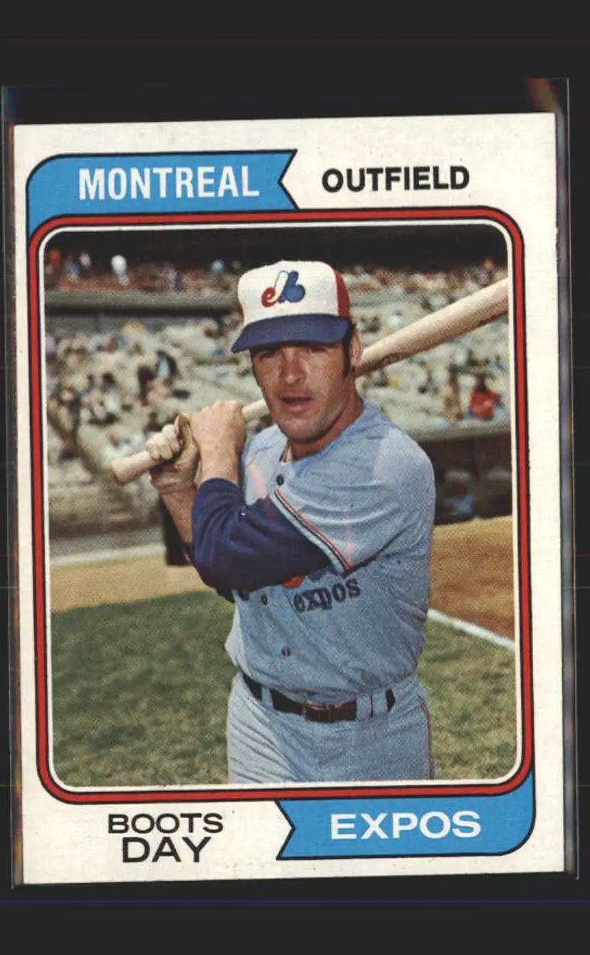 1974 Topps #589 Boots Day - (pk5) - Montreal Expos