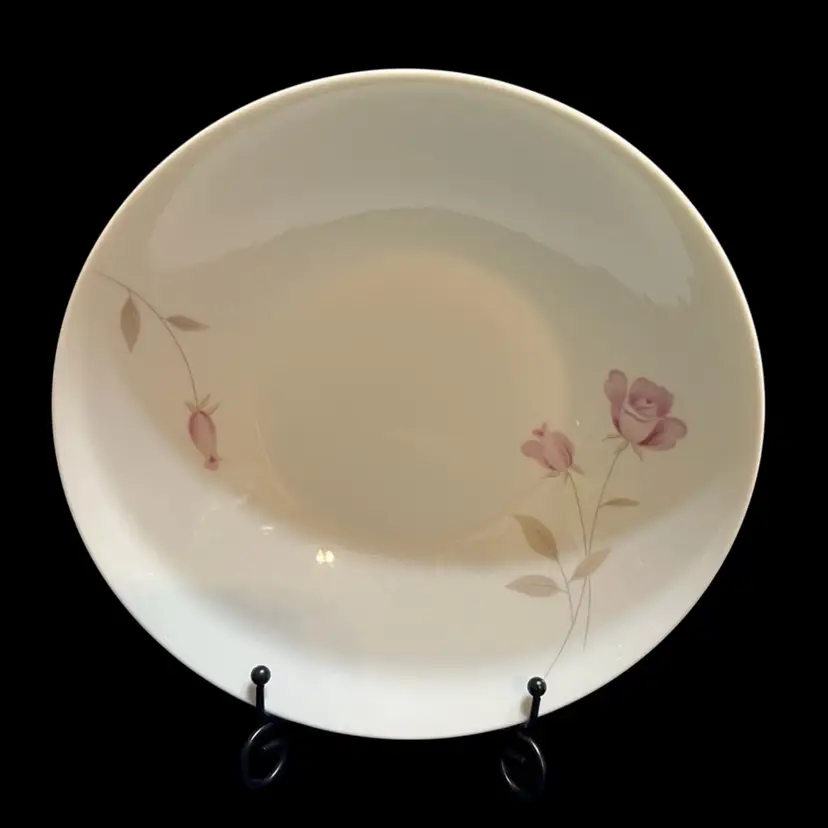 Vintage Mikasa Fine China "Early Rose" Serving Bowl ~2.25” x 9.25” diameter
