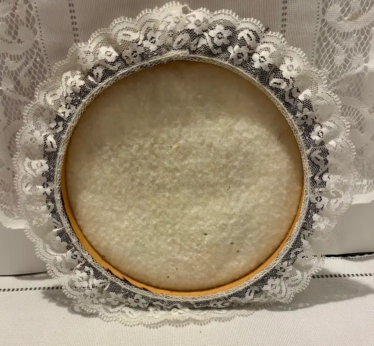 Completed Handmade Cross Stitch Hoop Framed Embroidery 8"