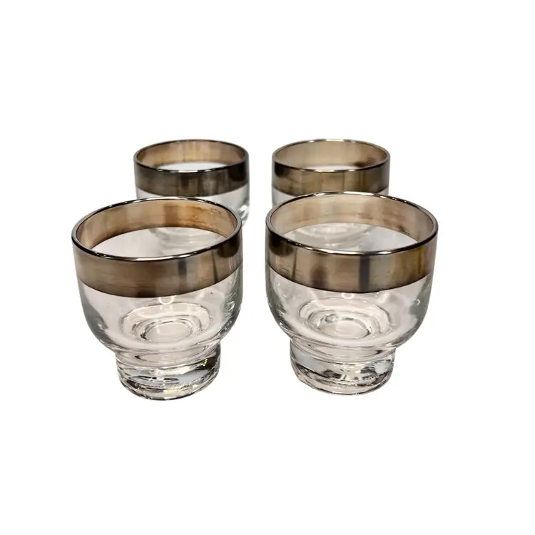 4pc BEVERAGE GLASS
By Dorothy Thorpe 1960s
Sterling Band Overlay
Holiday Hosting
Christmas Holiday Party
Celebration Winter Gift
Thanksgiving Harvest Autumn Halloween Party Celebration Gift
Mothers Day Anniversary Birthday
Easter