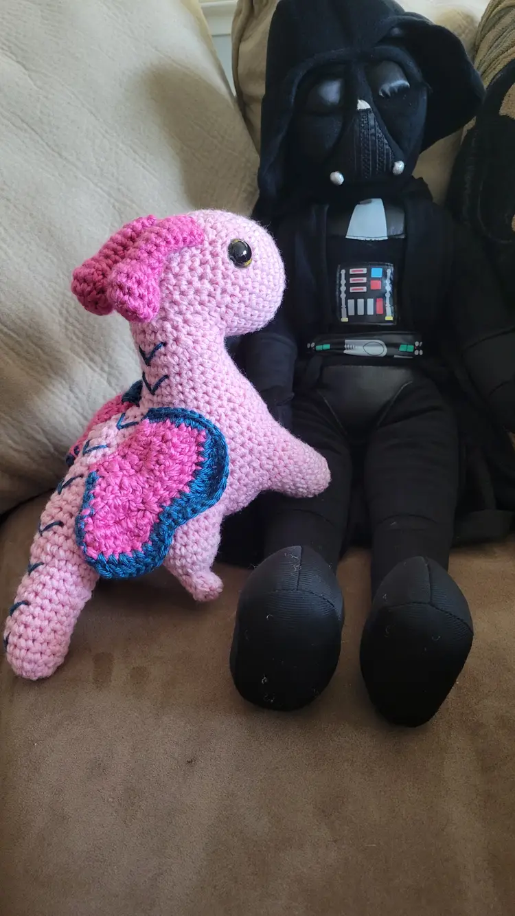 Crochet Butterfly Dragon BELLANI Emotional Support Plush