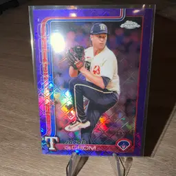 2025 Topps Chrome Logofractor Jacob DeGrom /250 Texas Rangers