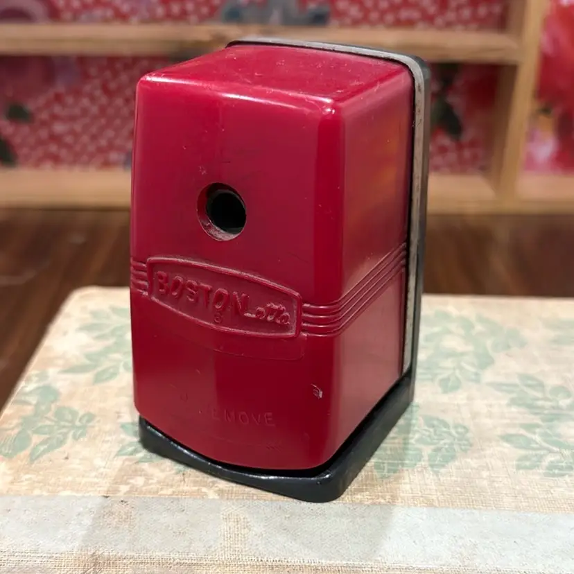 Bostonette Red Pencil Sharpener
