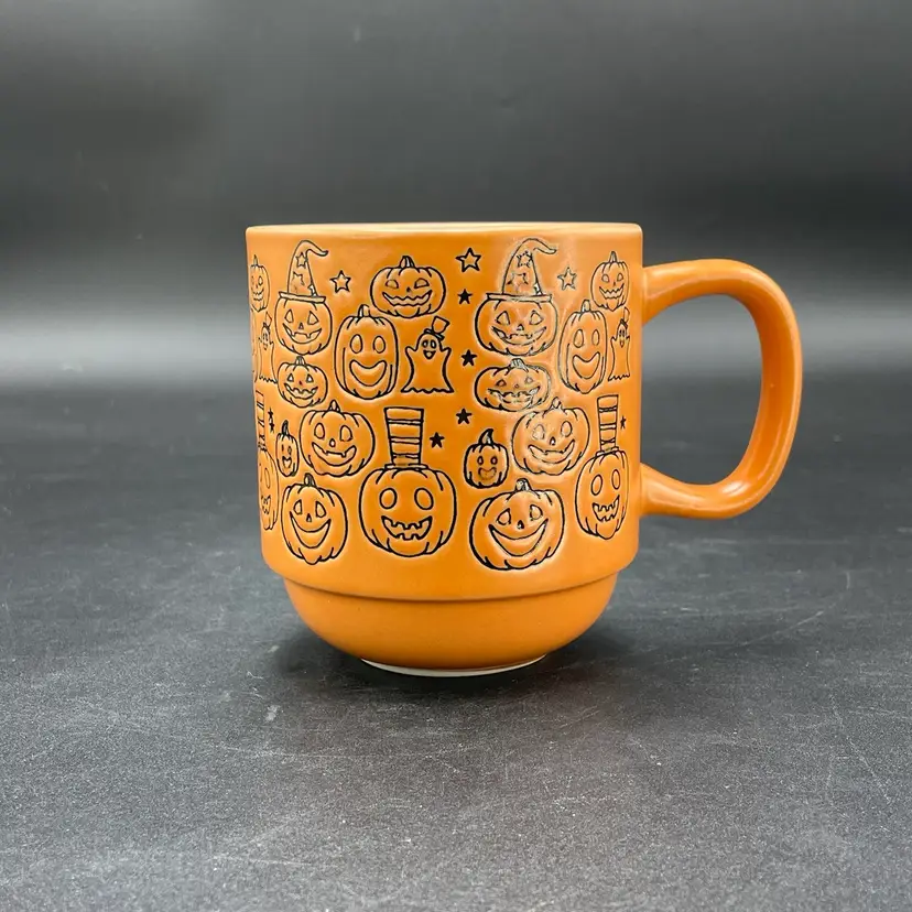 Cobwebs & Cauldrons Jack O'Lantern Coffee Mug Cup Halloween Pumpkins Drinkware