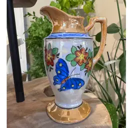 Mid-Century Hand Painted Butterfly Creamer