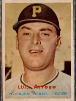 1957 Topps #394 Luis Arroyo - (pk1) - Pittsburgh Pirates