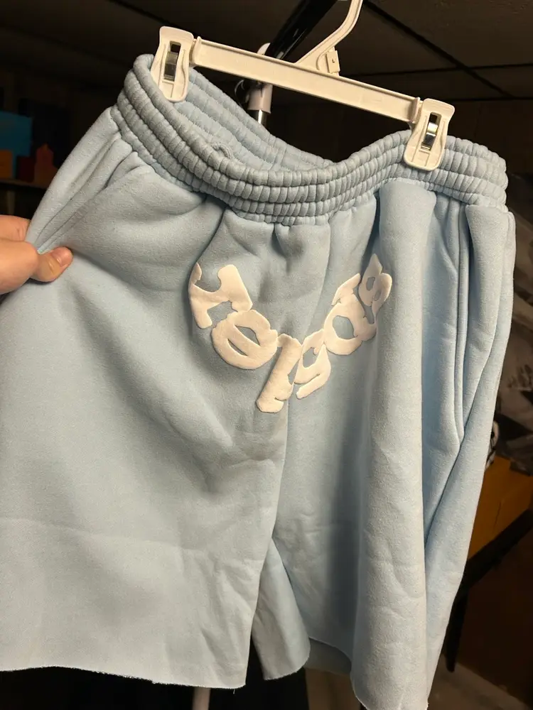 Dusty Blue Spider V2 OG Logo SweatShorts