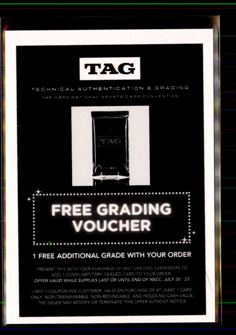 2023 National Convention TAG Free Grading Voucher promo (expired) - nan - (151-68)