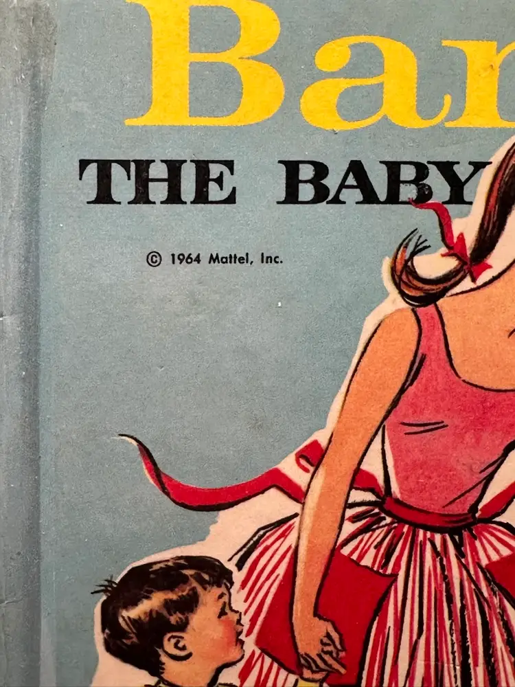 Wonder Books Barbie The Baby Sitter 1964