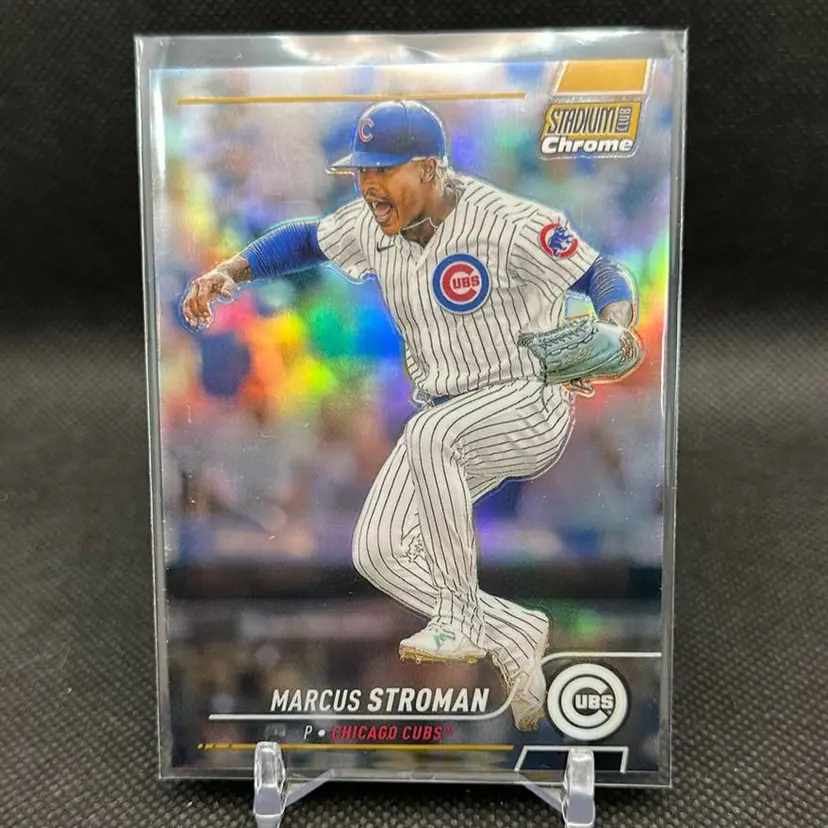 Marcus Stroman 2022 Stadium Club Chrome Gold Refractor /50 Chicago Cubs