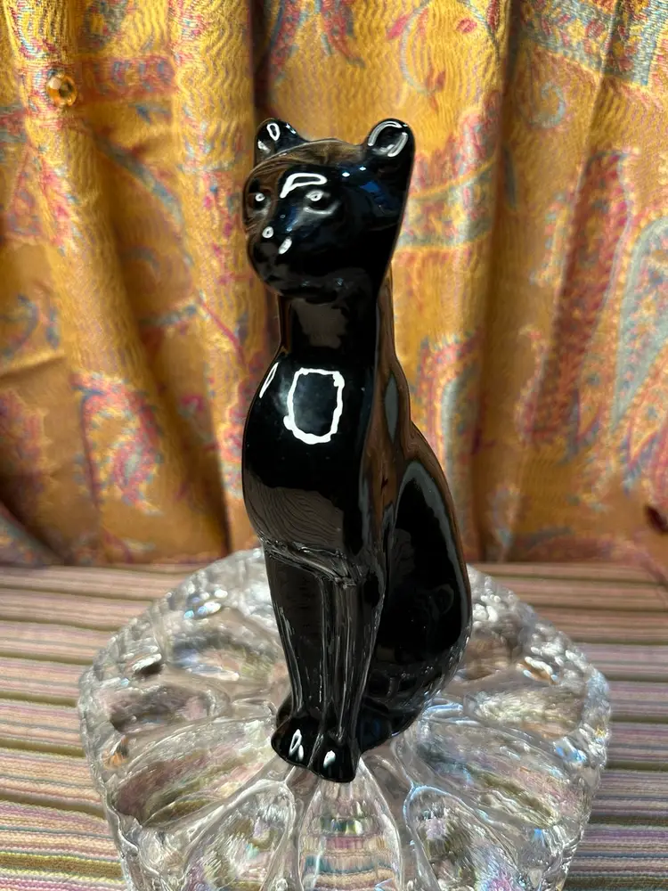Silvestri Glass Cat Statue