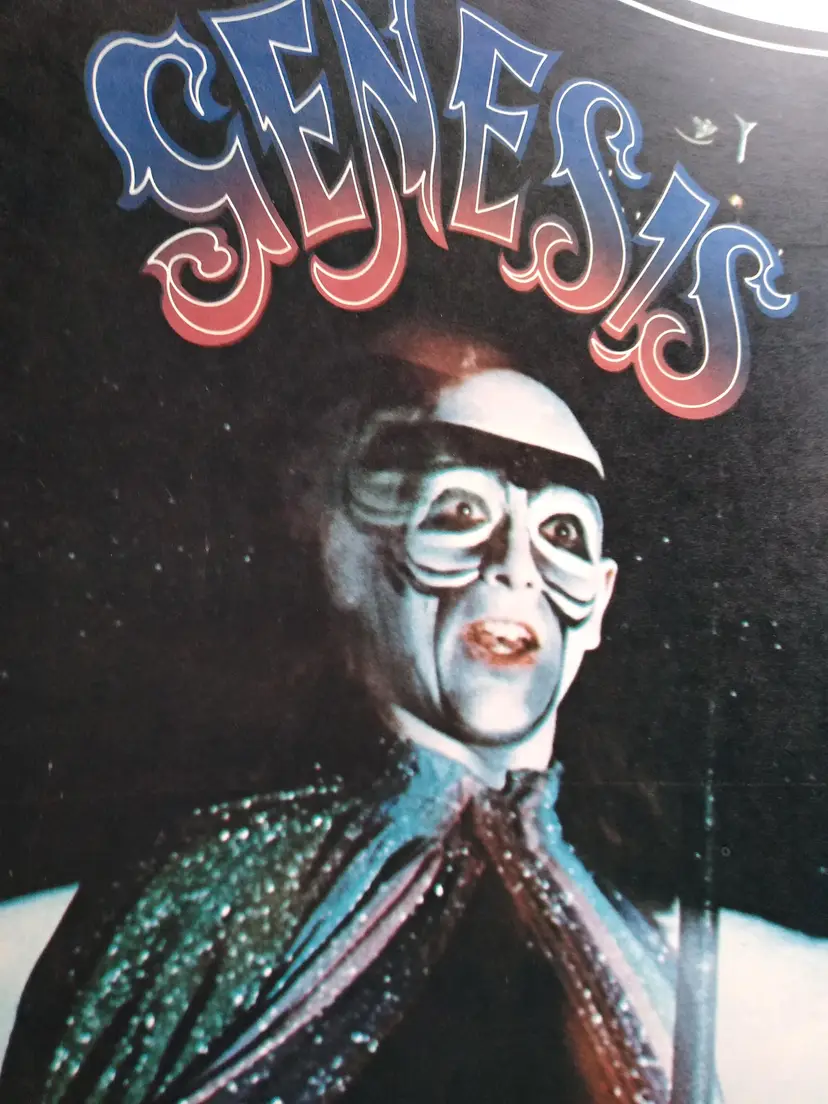 Genesis Peter Gabriel Wall Poster Original 1975 Prog Art Rock Music UNUSED 22"