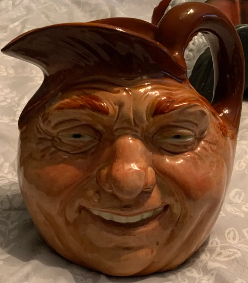 Vintage John Barley Old Lad Toby Jug Pitcher Vase, Character Face, Ceramic Collectible, By Royal Doulton, Made in England, MPN 782778 #11