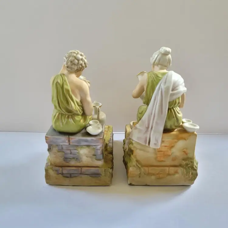 Sylvan Ohiha Continental Book Ends Royal Dux Style