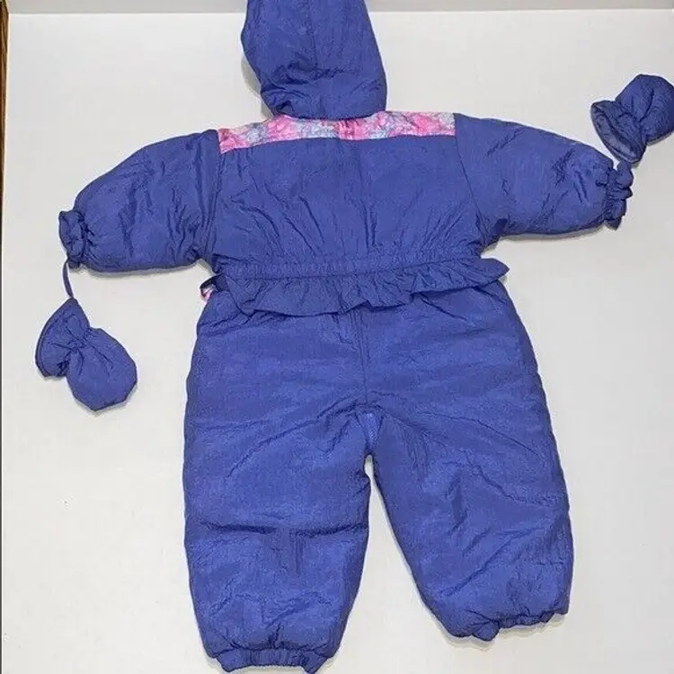 VINTAGE Toddler  Puffer Water Proof Winter Snow Suit 18-24 Months