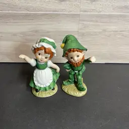 Inv. 6028 Lefton Leprechaun With Irish Girl