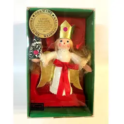 Sears Roebuck Christmas Around The World Germany Wooden Ornament Kurt Adler 1979 Taiwan 3.8 in Height